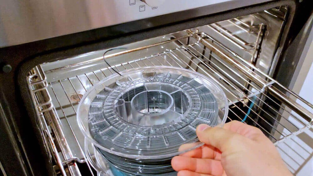 pla filament in oven
