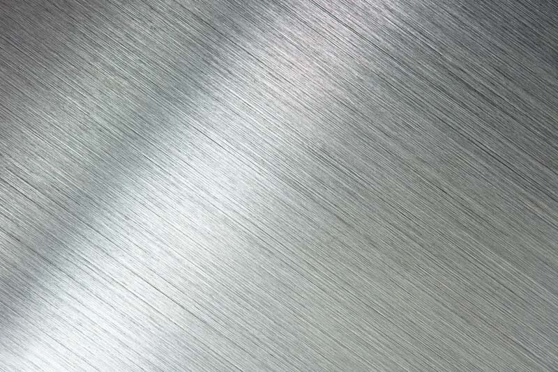 Brushed metal surface