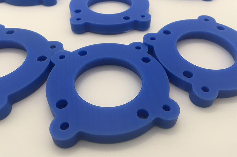 CNC-machining- Nylon -PA6 -Blue