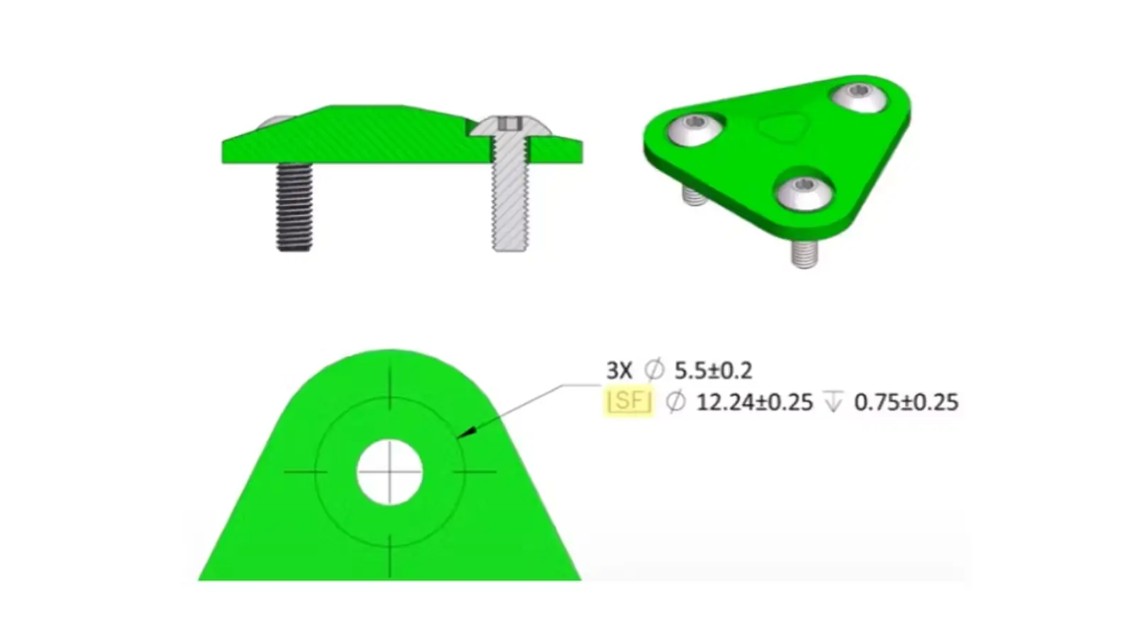 Applications of Spotface Holes