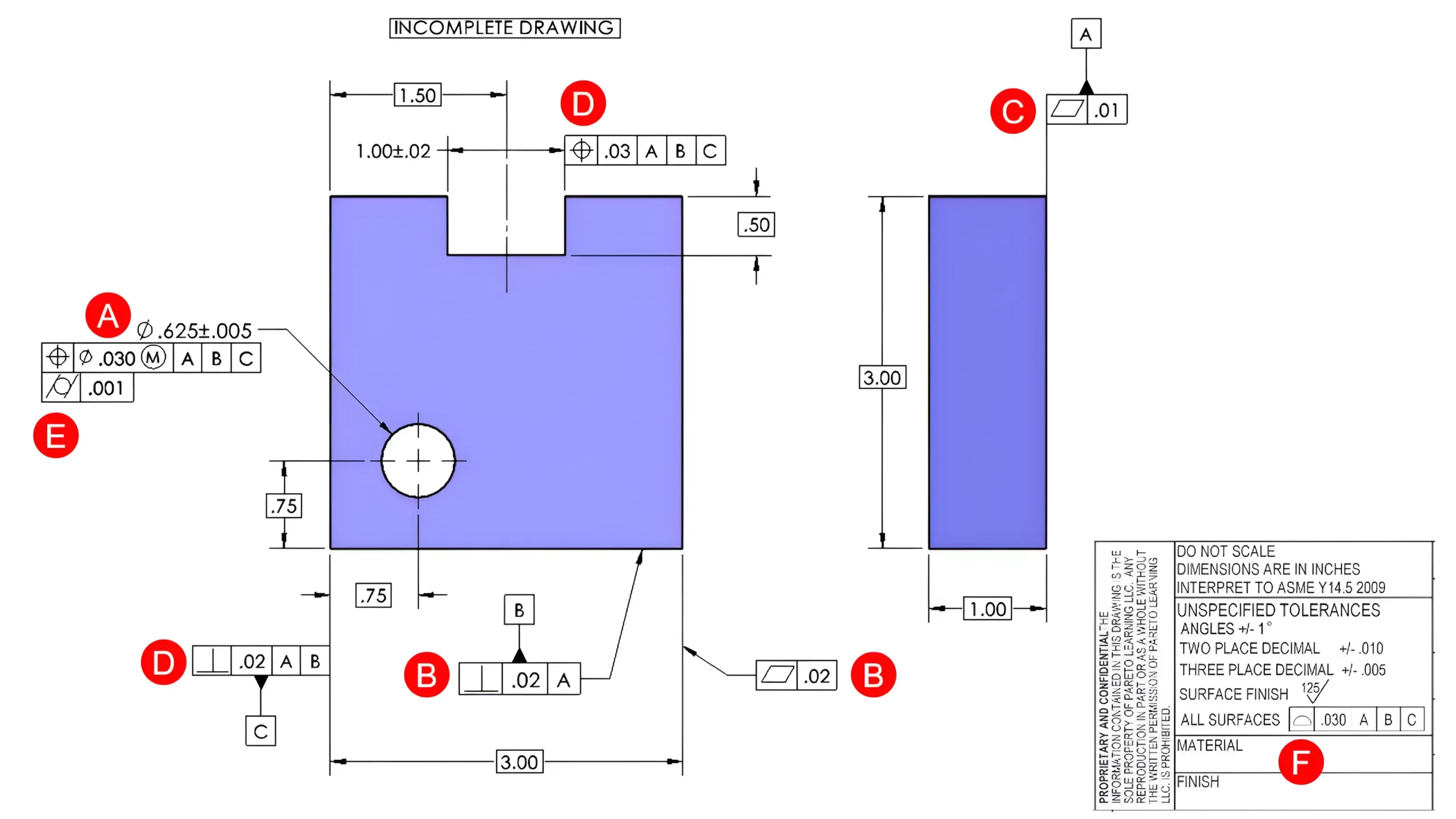 Feature Control Frame Placement