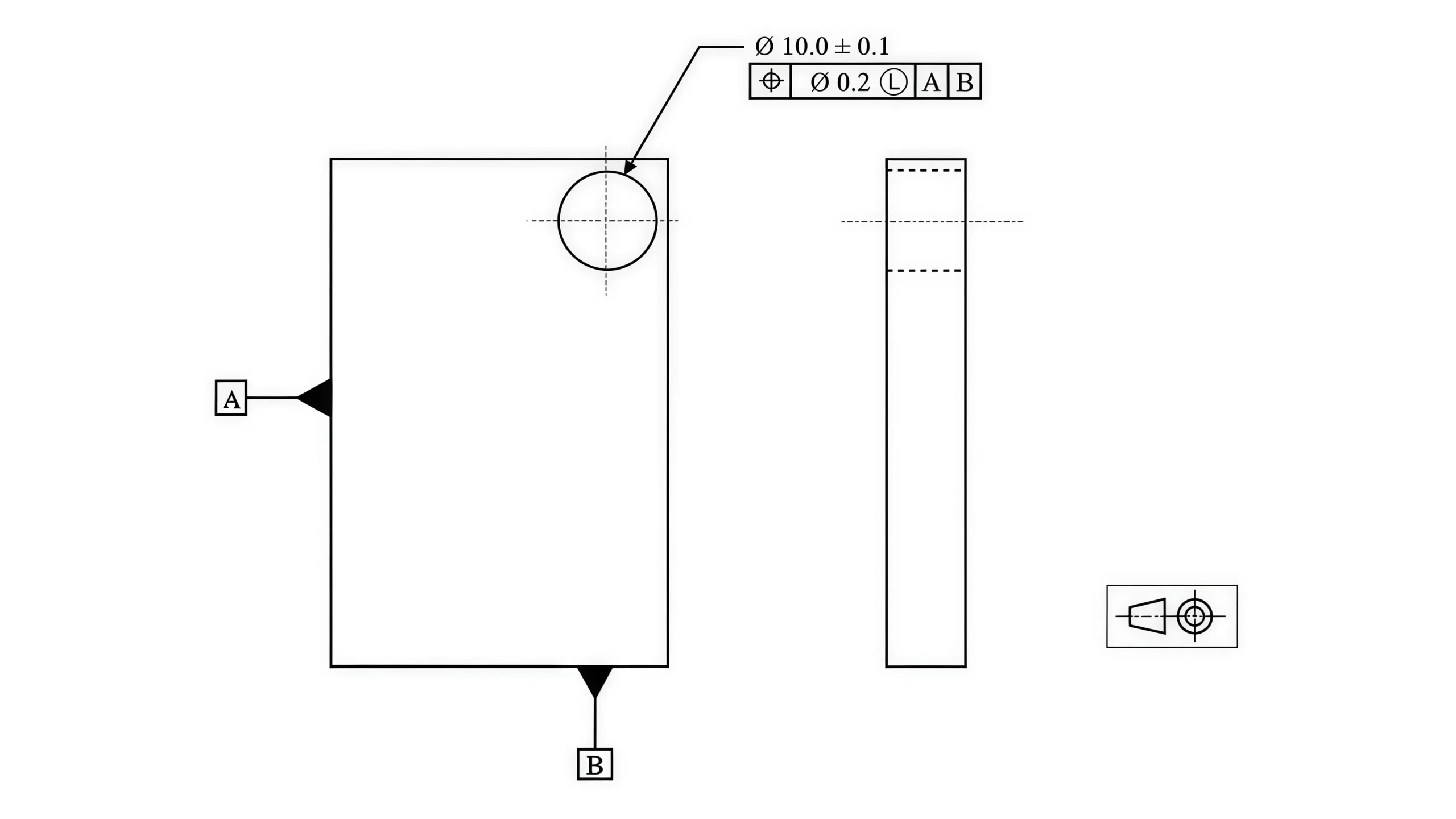 least material condition symbol