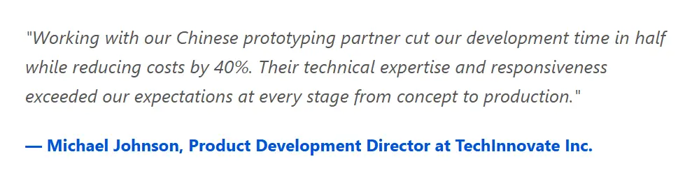 2.Why Choose Chinese Prototype Manufacturers