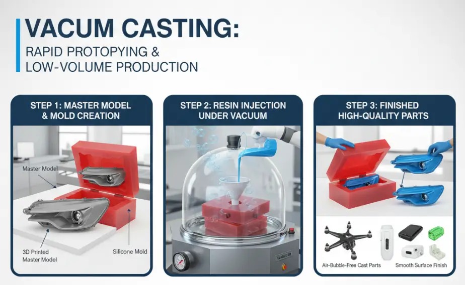 1.Step-by-step guide on vacuum casting process