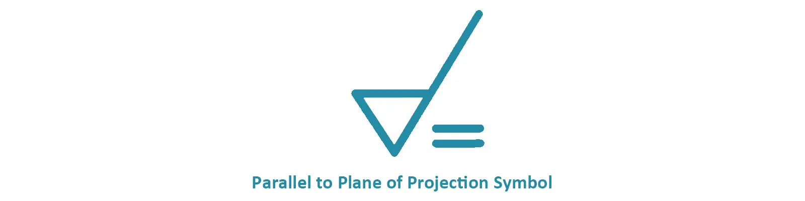 Parallel to Plane of Projection Symbol