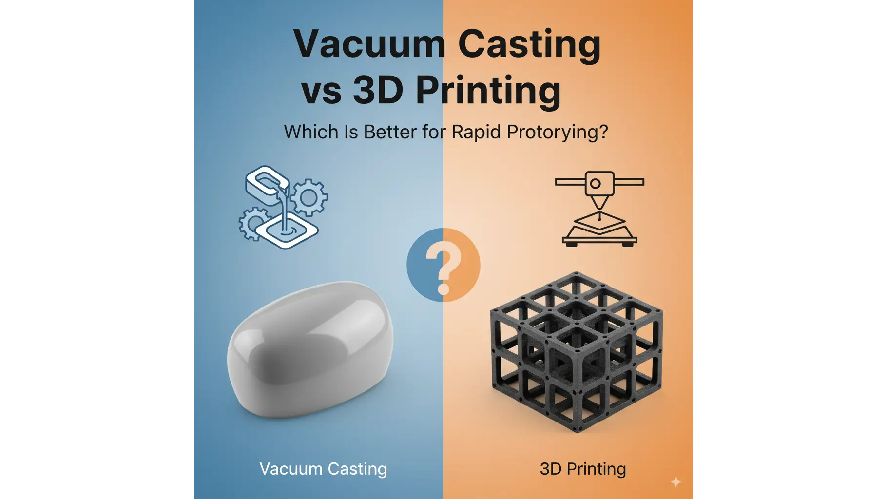 Vacuum Casting compared to 3D Printing