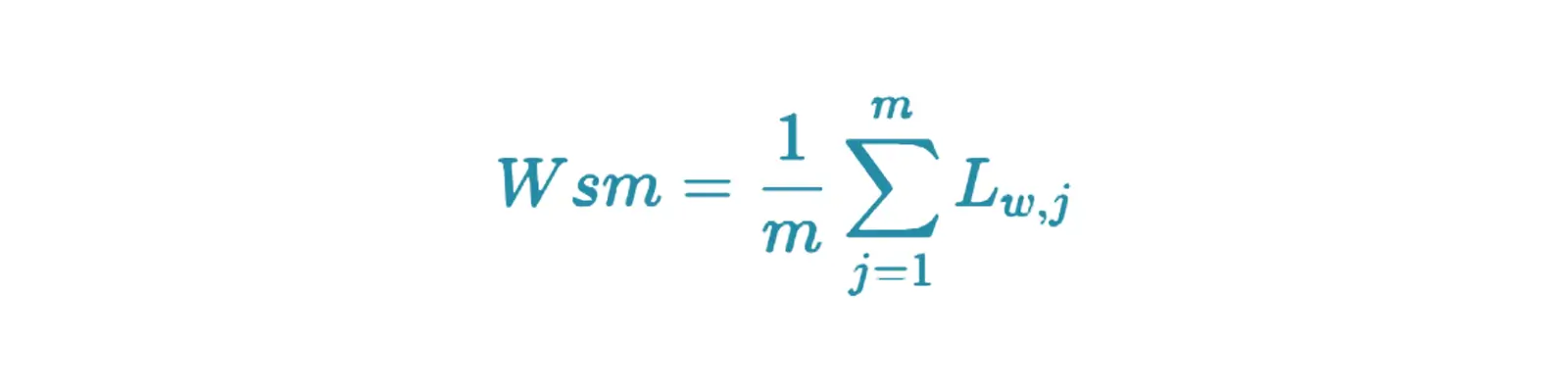 formula to calculate Wms