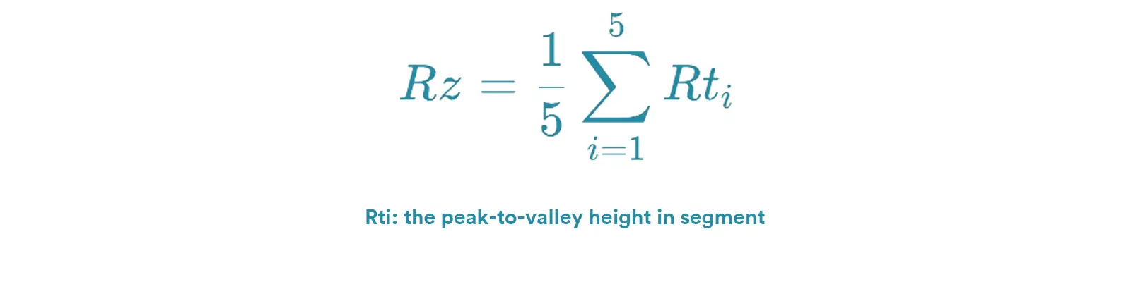 formula to calculate the Rz