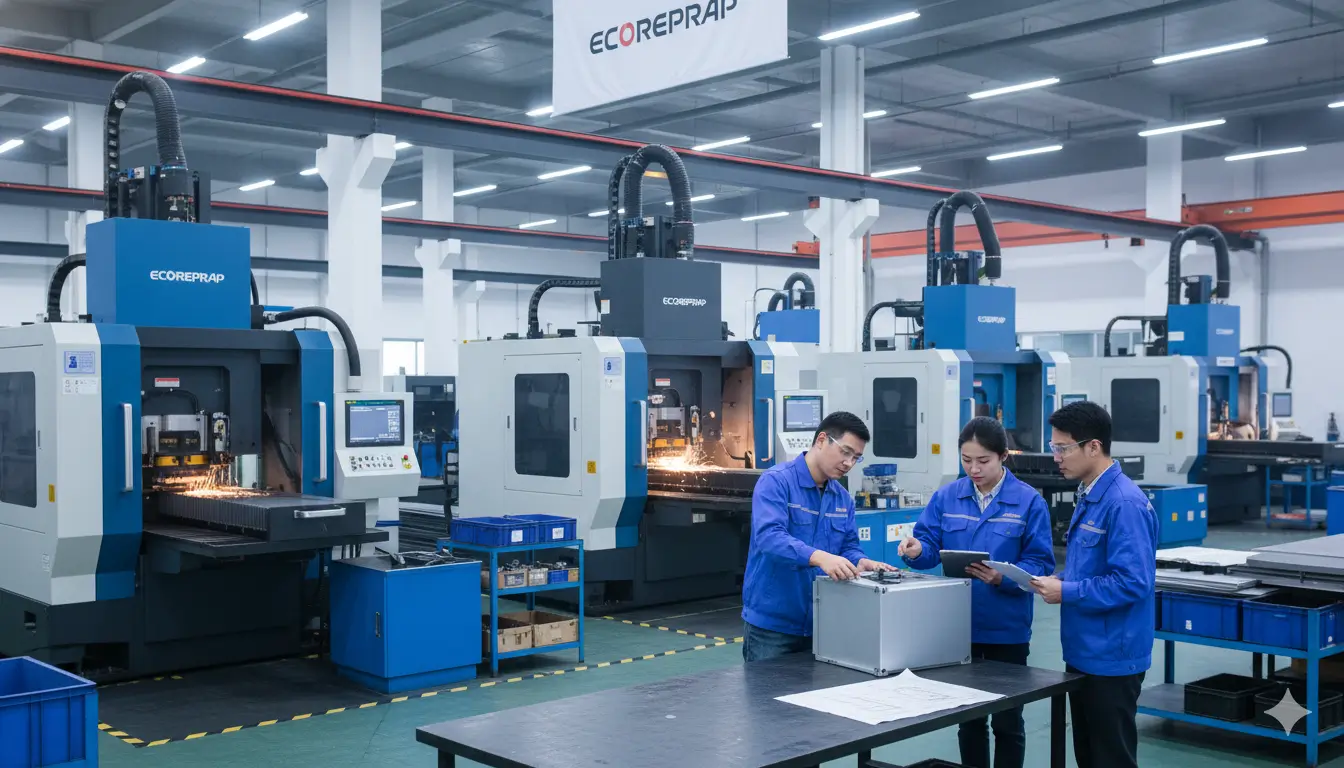 5.Shenzhen ECOREPRAP sheet metal prototyping facility and CNC machines
