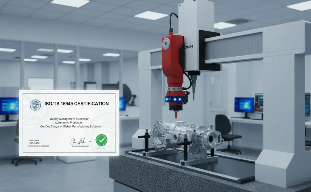 Quality control inspection using CMM and ISO TS 16949 certified processes for CNC prototypes in China