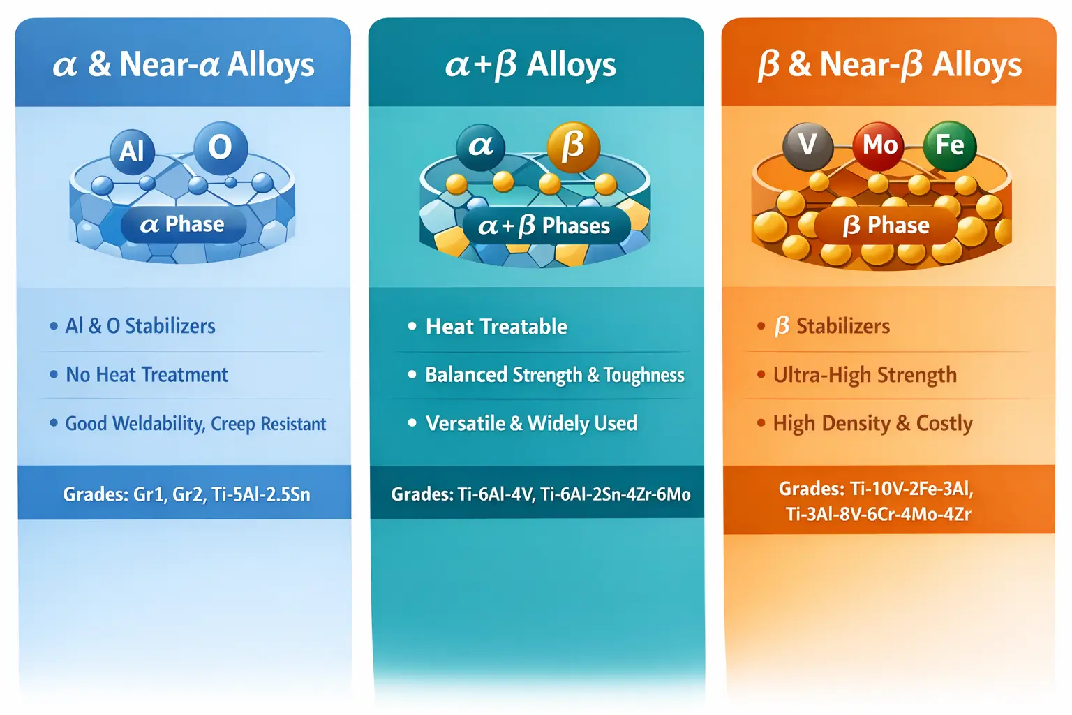 Titanium alloys types
