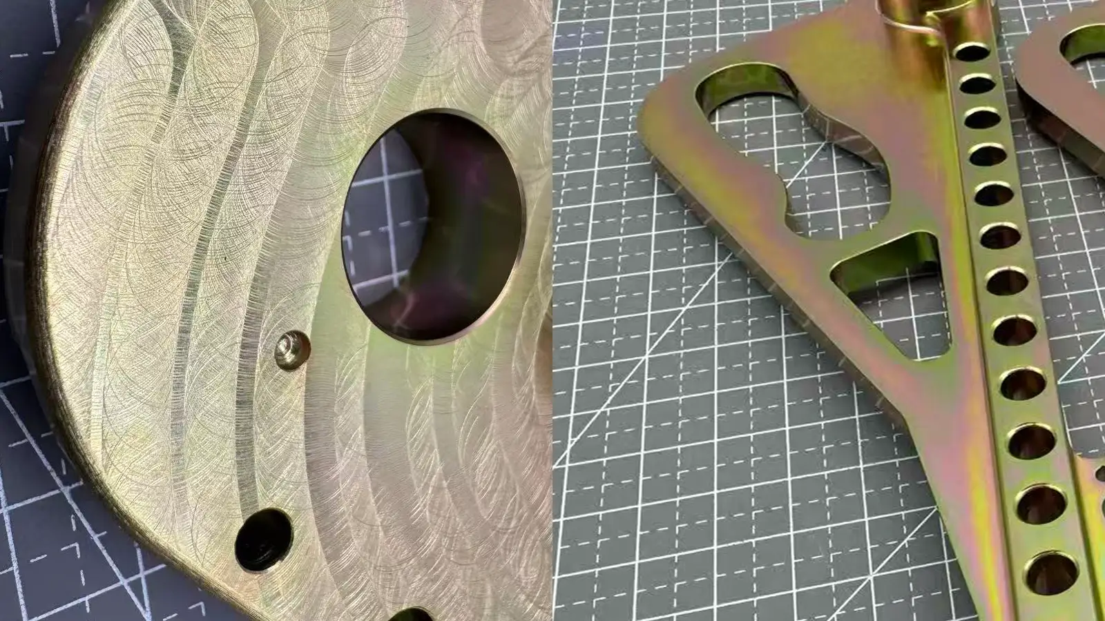 before and after mechanical polishing