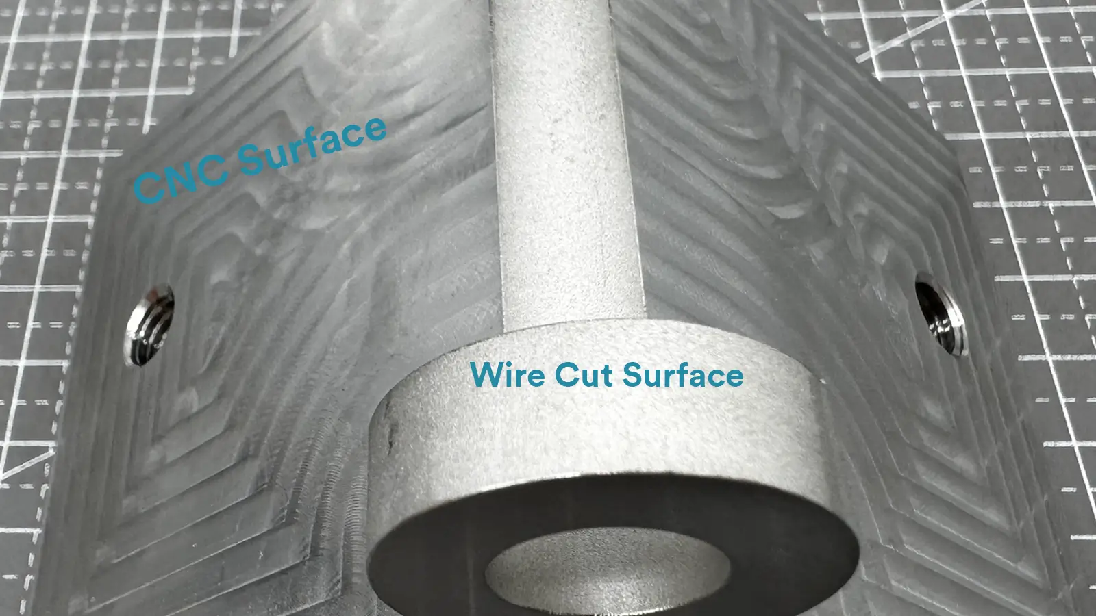 316 Wire cut surface vs CNC surface