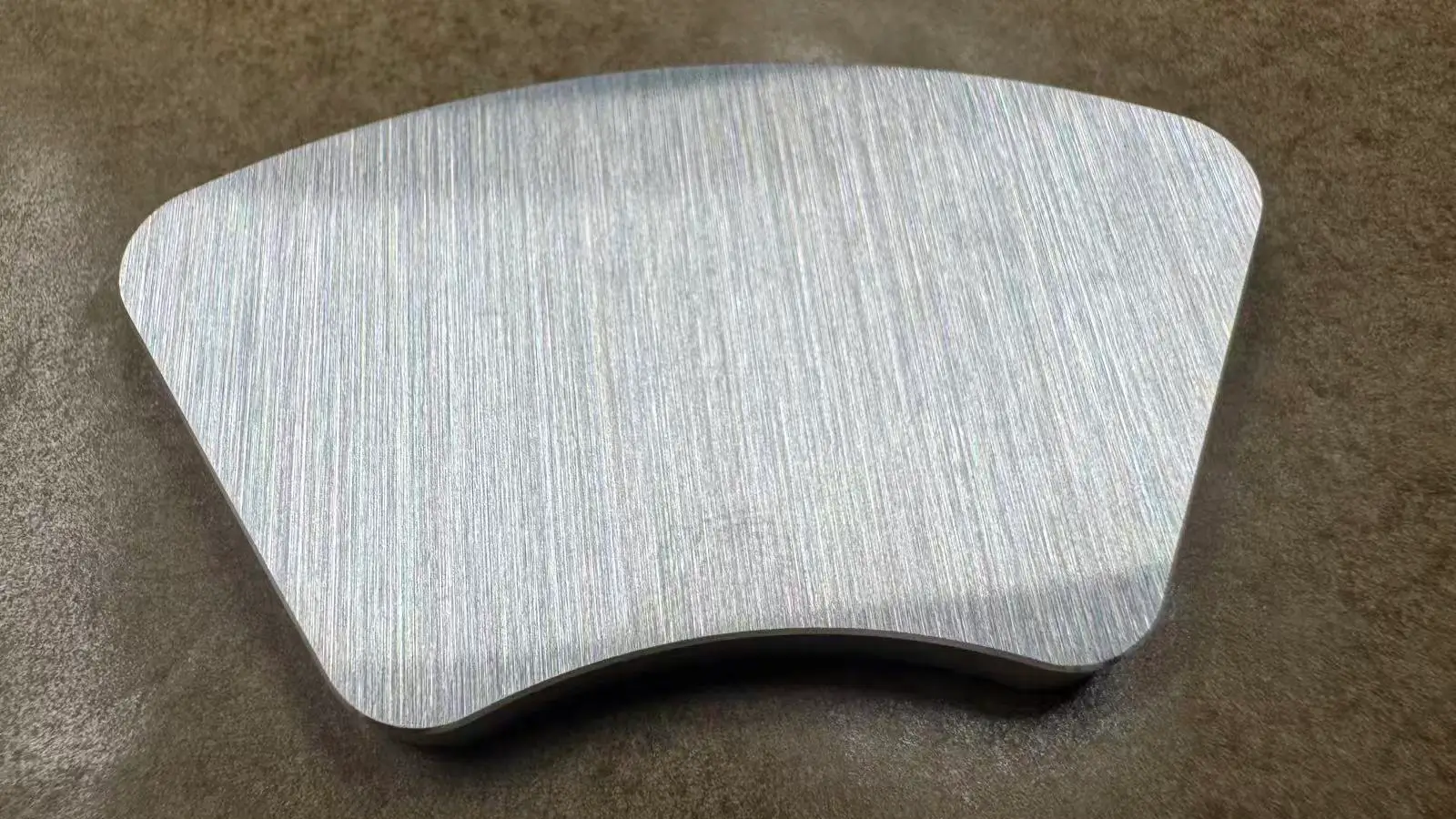 cnc machined steel parts in brushed texture