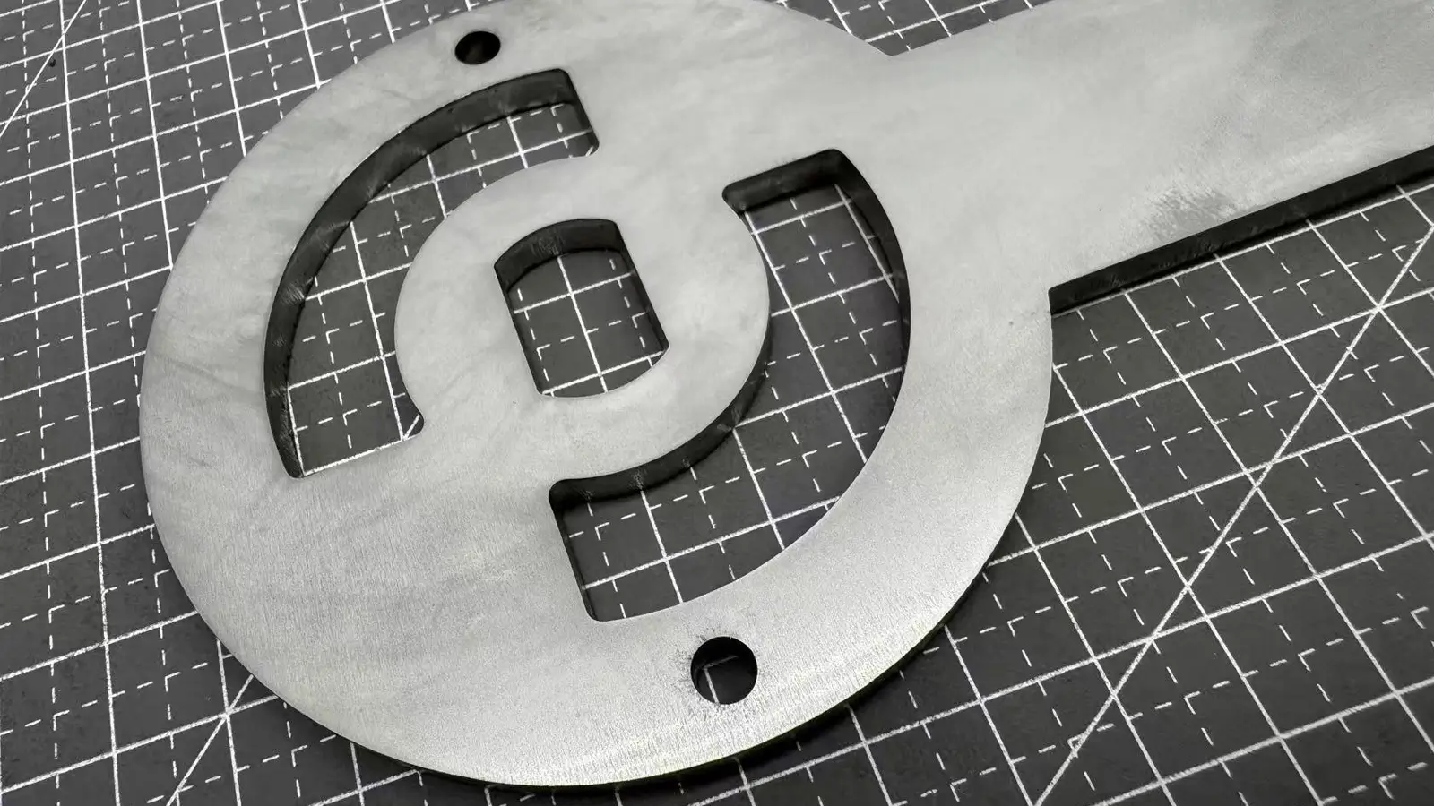 sheet metal stainless steel part in 2B finish