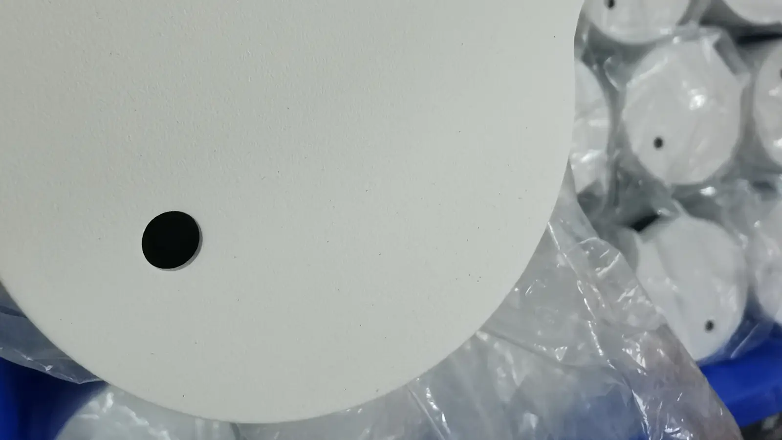 white powder coating