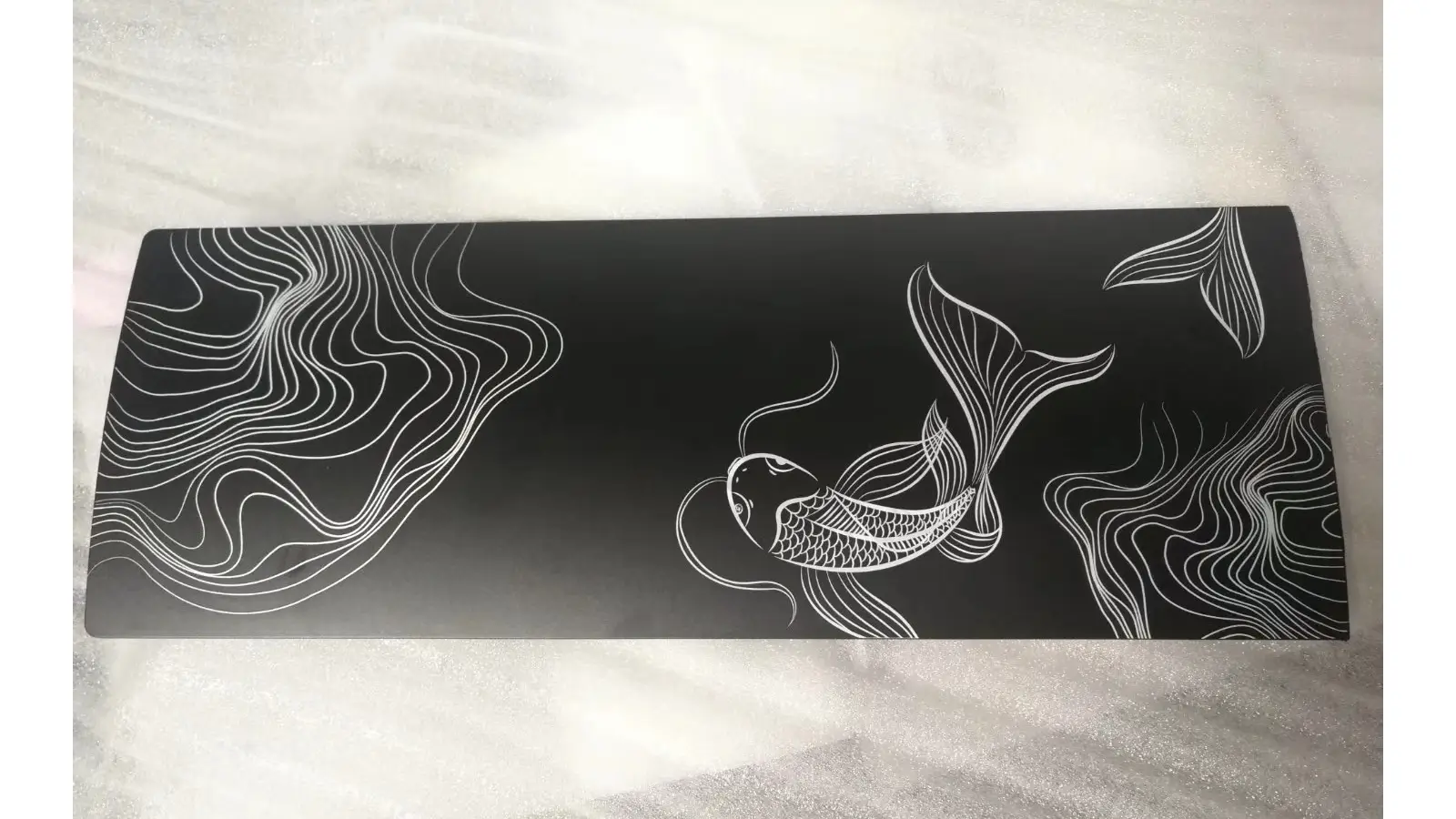 laser engrave in white color