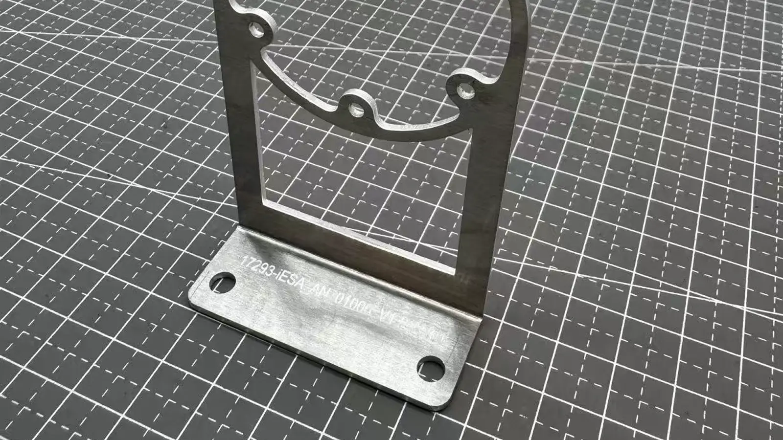 laser engrave on sheet metal part