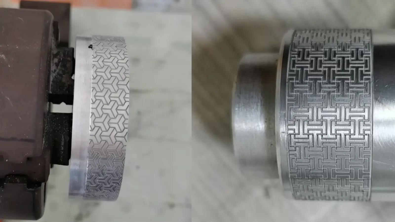 laser engrave reveal natural metal color